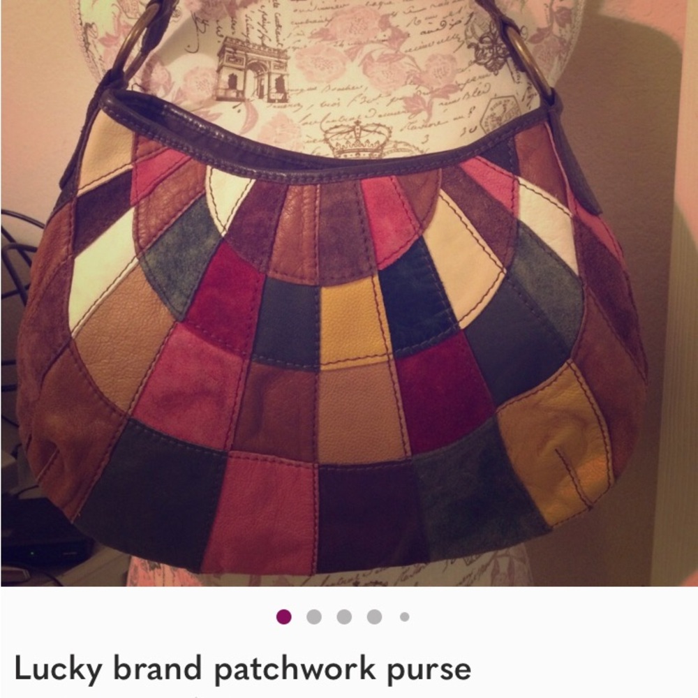 Lucky Brand Colorful Patchwork Shoulder Bag